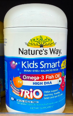 Natures Way 佳思敏 三味魚油兒童DHA魚油膠囊 60粒