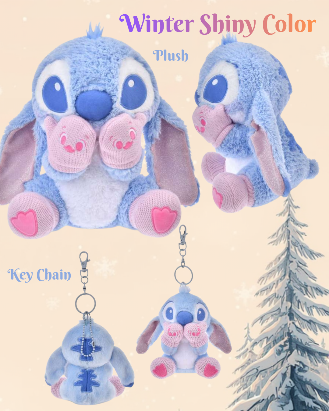 [現貨] [JDS] WINTER SHINY COLOR | Stitch ｜ Plush ｜ Key Chain {TF2511069}