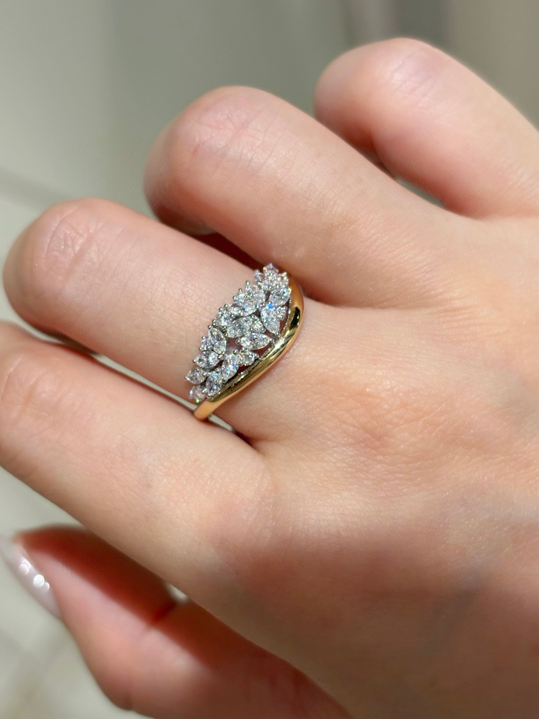 18K Lab Diamond Ring 