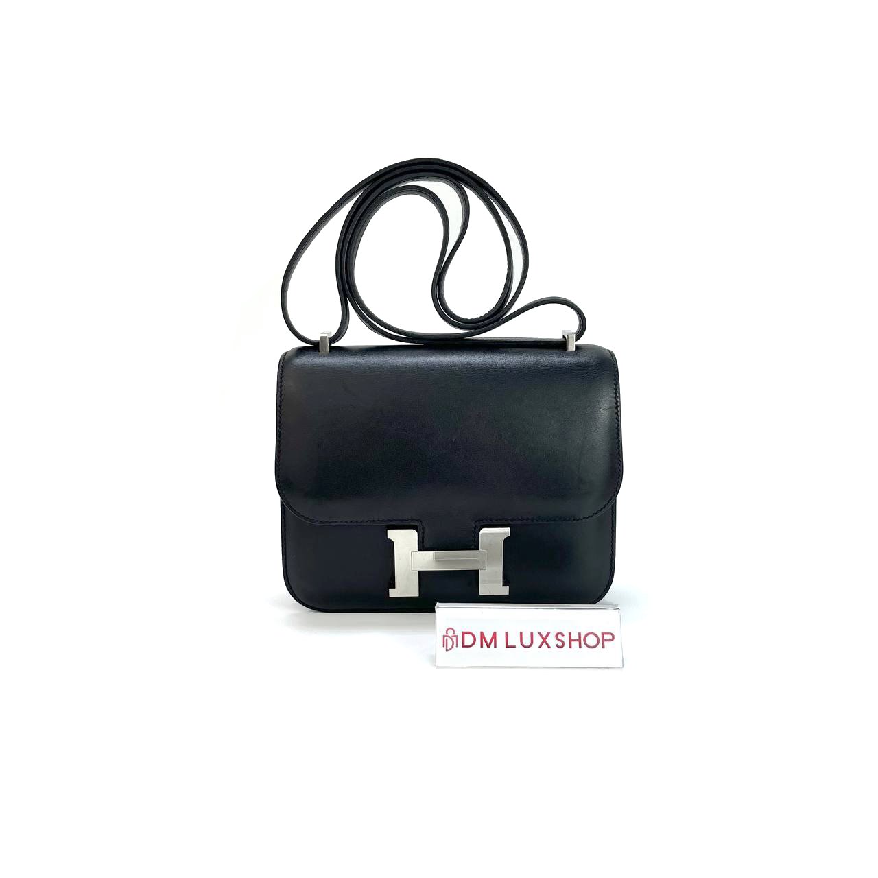Hermes Mini Constance Black PHW (Stamp A)