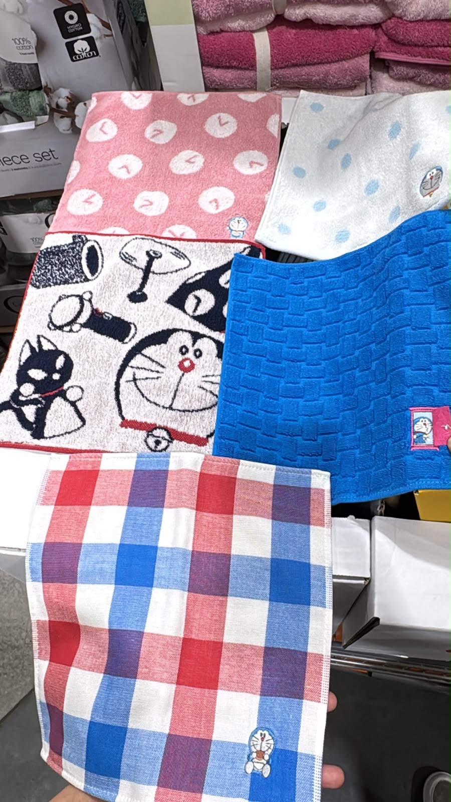 日本🇯🇵Costco快閃 🌟本週特價🌟Costco代購  哆啦A夢手帕，25厘米 x 25厘米，5條裝 