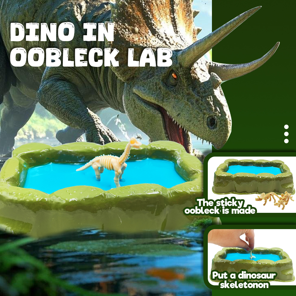 Big Bang Science ~ Dino in oobleck LAB