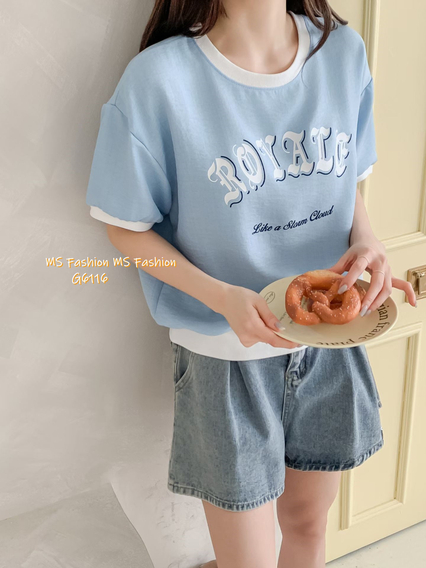 G6116 韓國🇰🇷拼邊字母top