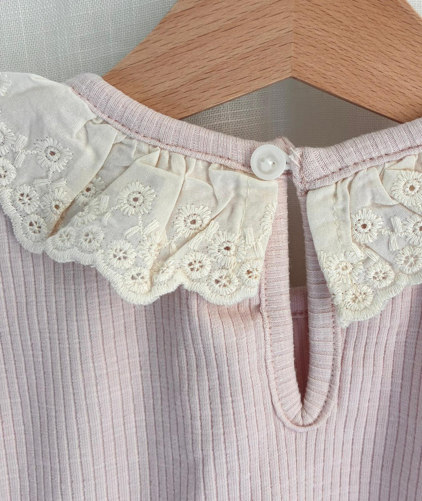 花邊背心領T恤YX25122