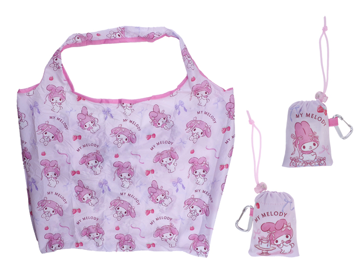 My Melody Foldable Shopping Bag 便攜可摺式購物袋 (連爬山扣)