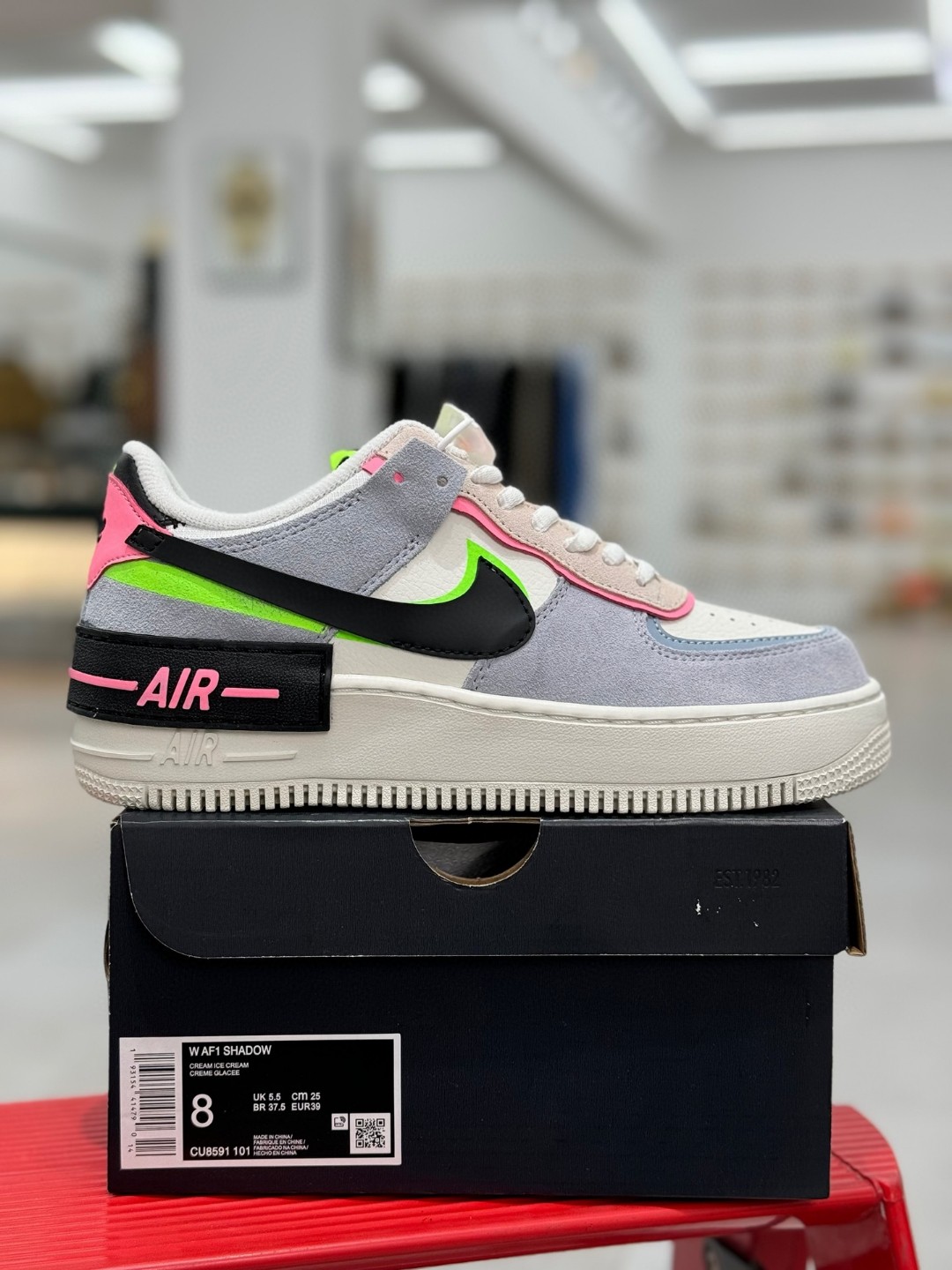Nike Air Force 1 Shadow CU8591 101 Blue Box