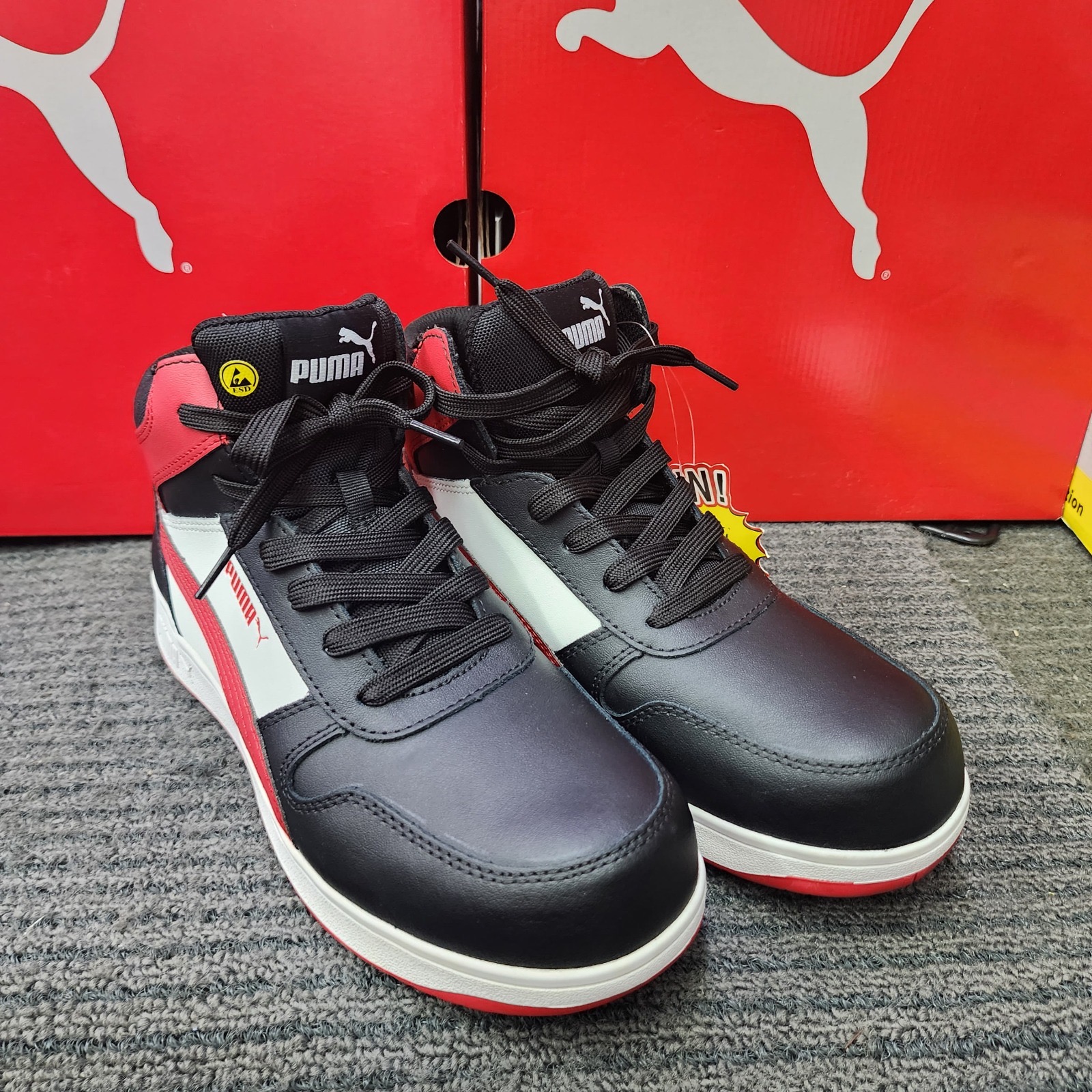 PUMA Safety Shoes 63.005.0 FRONTCOURT Sport Mid Cut Basketball style Lightweight