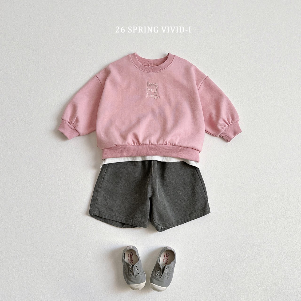 🌸預訂 韓國直送🌸🇰🇷VIVIDI四色Hug刺繡撞色長袖上下套裝