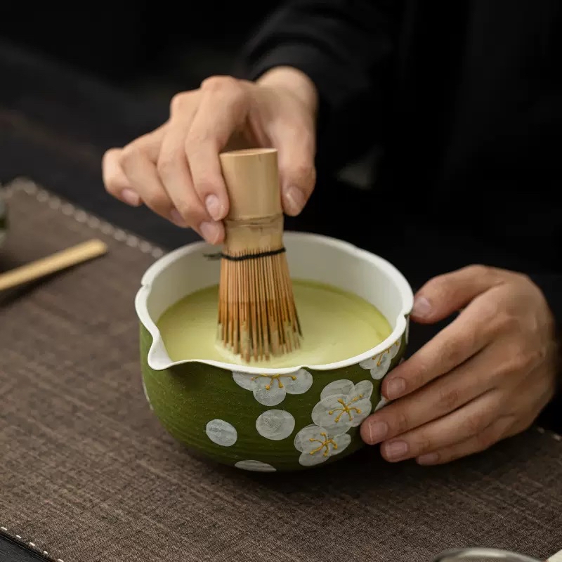 日式抹茶手繪工藝八件套裝