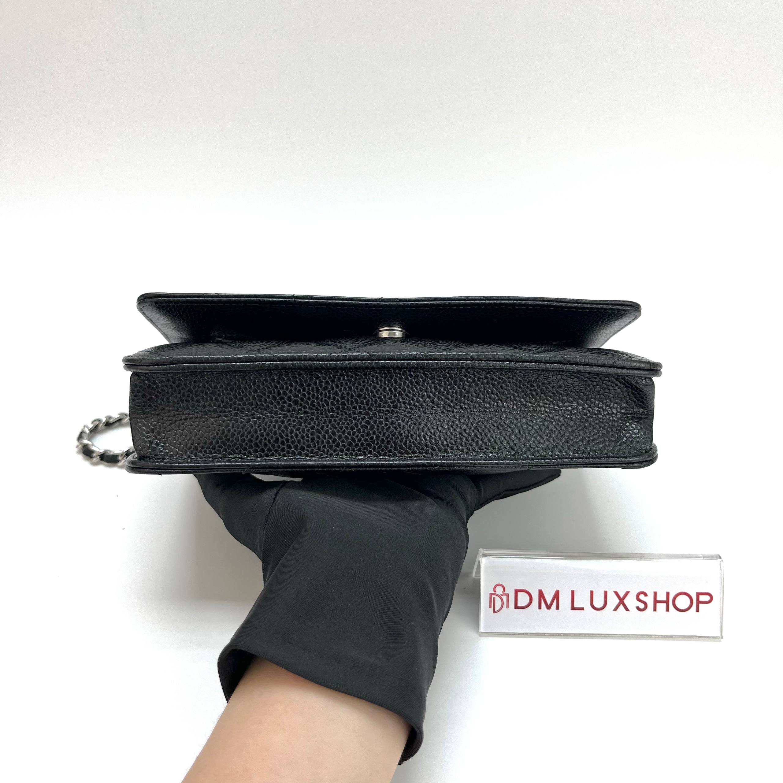 Chanel Black Caviar WOC SHW (Serial 30, Y: 2020) 