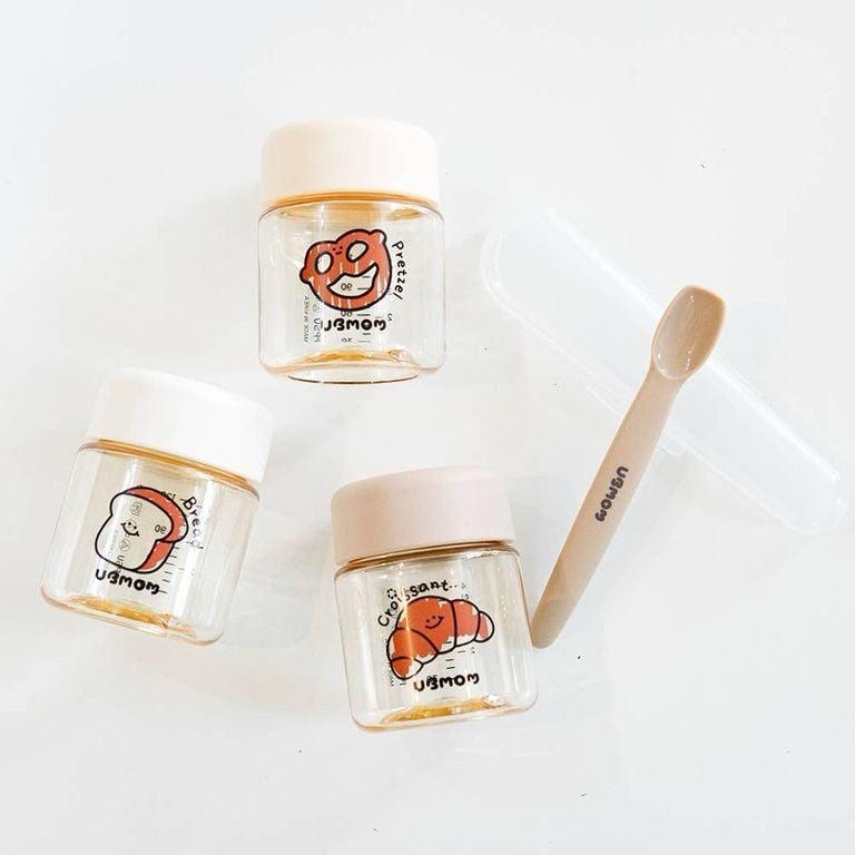 Ubmom PPSU食物容器三件套連長柄匙羹