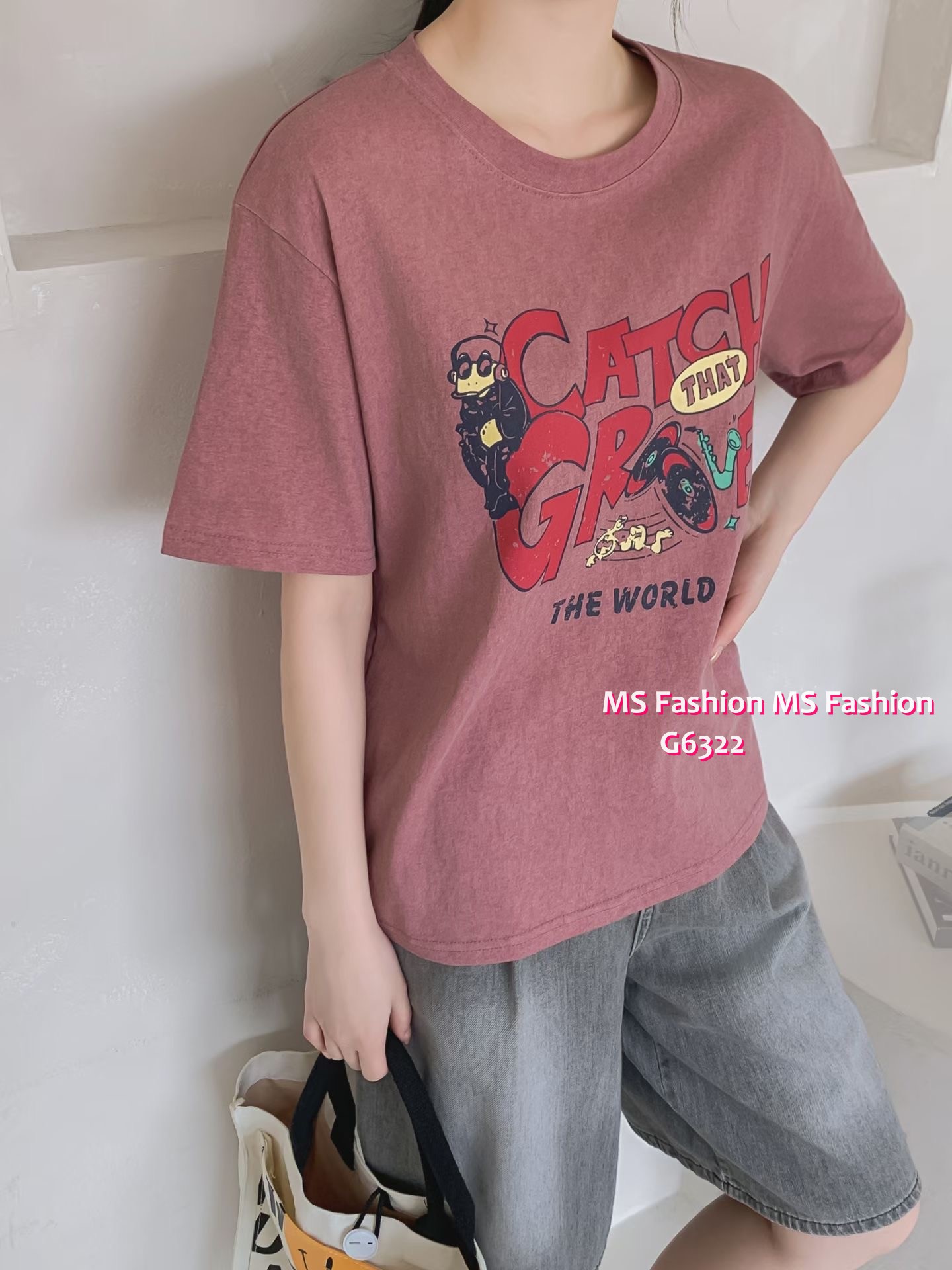 G6322 韓國🇰🇷靚print tee仔
