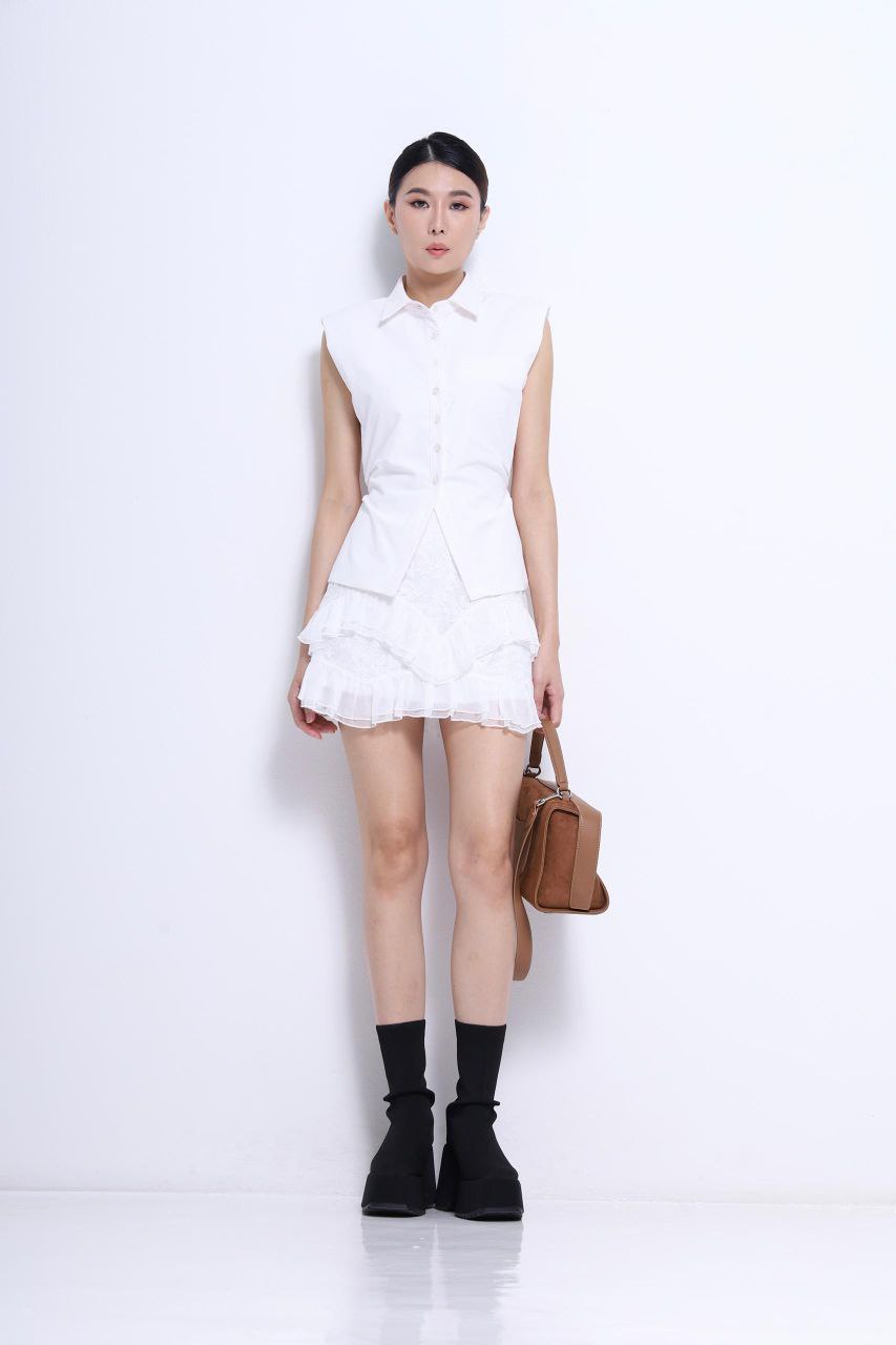 出袖显瘦上衣 2667