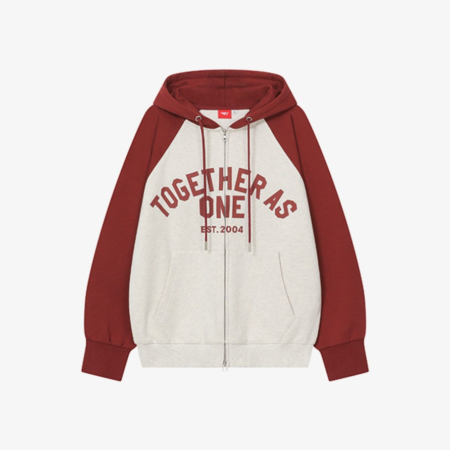 [T1 x Essential] Together Zip-Up Hoodie 