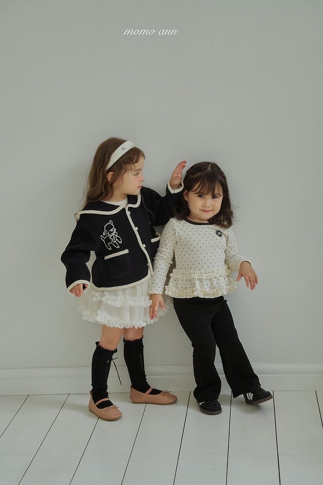 Momoann | Dot Frill Tee