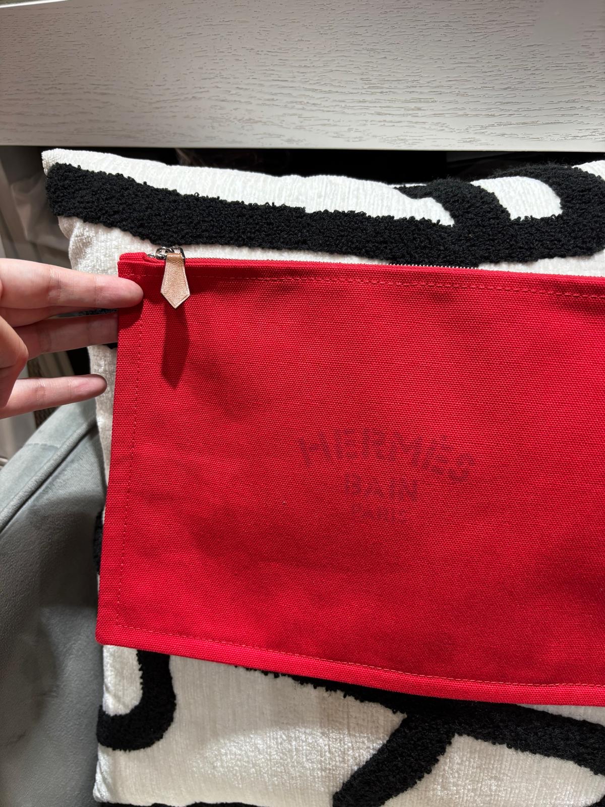 HERMES toile flat Yachting GM Pouch clutch size :W28 x H19 x D1cm 100%Authentic,99%new 