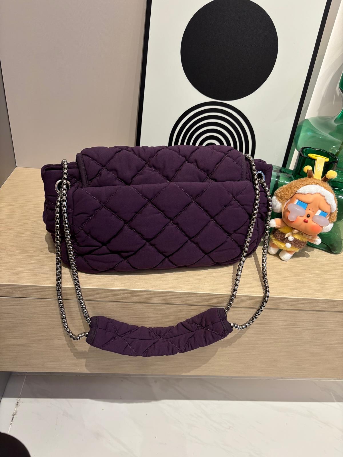 Chanel bubble flap bag 紫色銀扣 100%Authentic ,95%new ✅card✅dust bag 