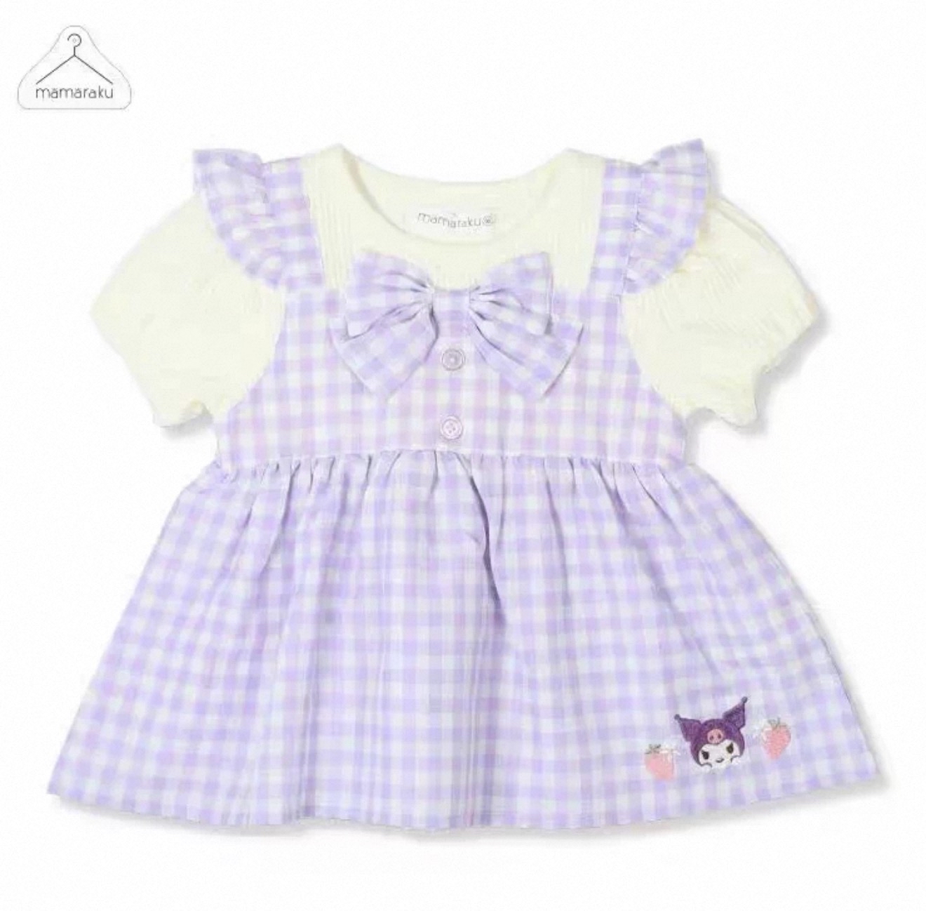 ▫️現貨▫️Mamaraku x Sanrio格仔裙玉桂狗Kuromi