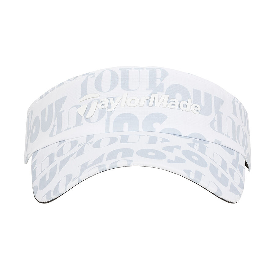 TAYLORMADE GRAPHIC VISOR 男士高爾夫球帽 - 白色