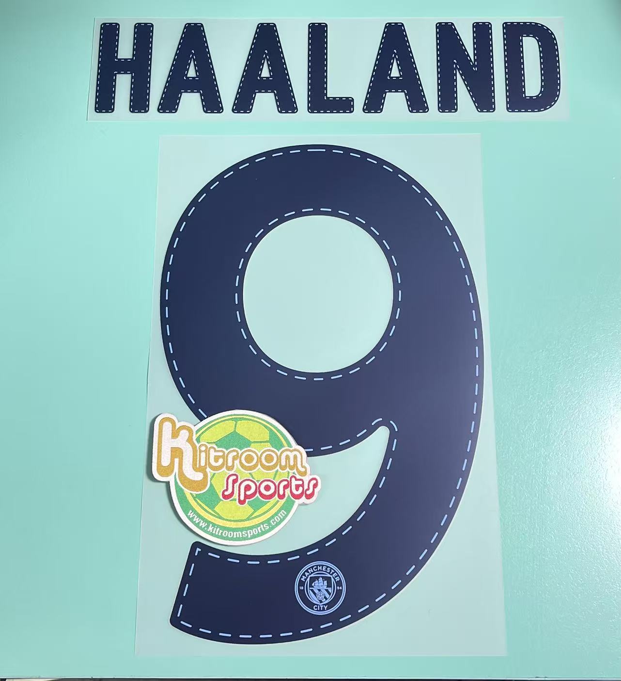 2022-23 Manchester City Home UCL Nameset #9 HAALAND
