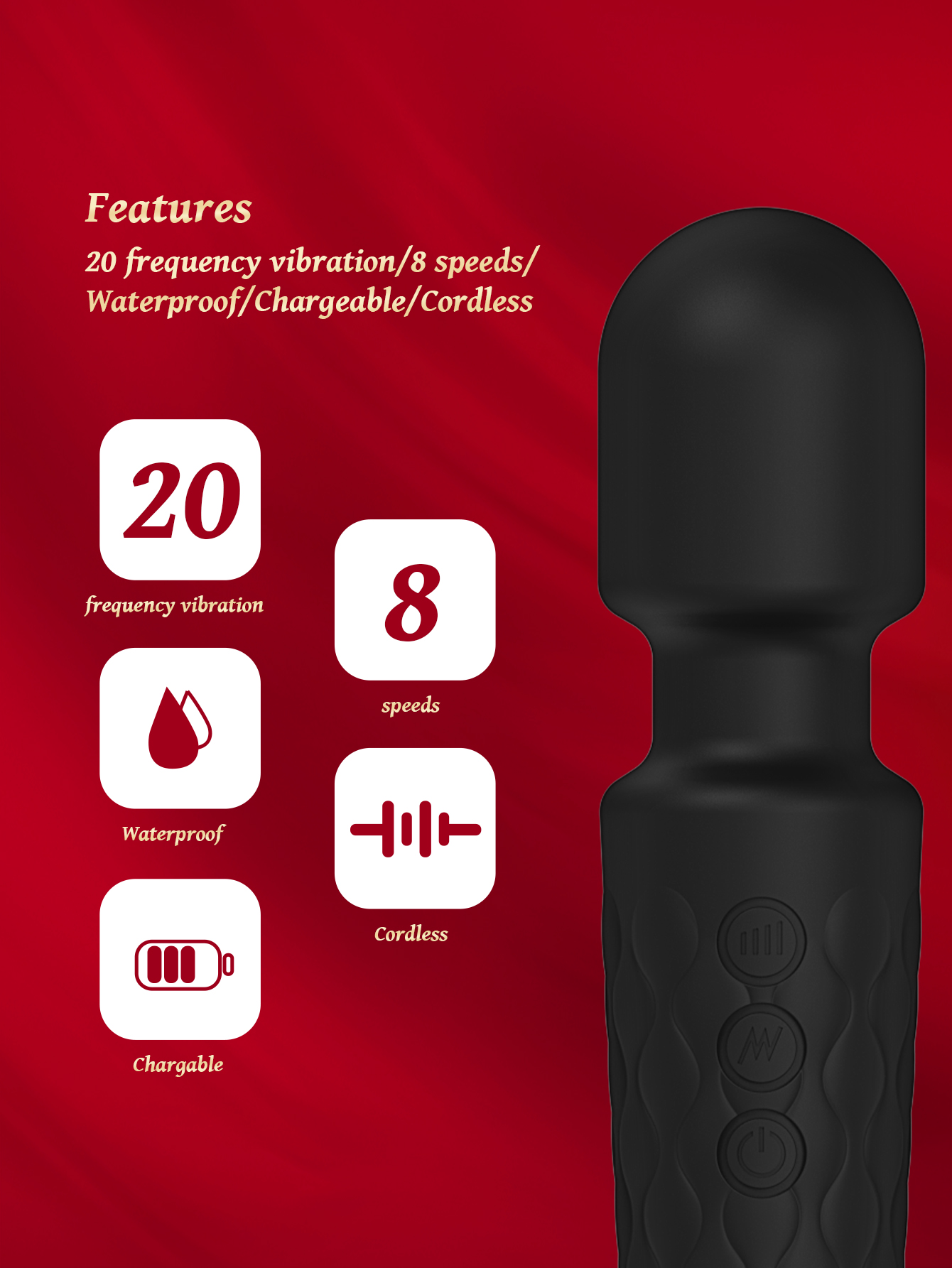 爆款振动棒女性成人性用品av棒情趣按摩棒玩具