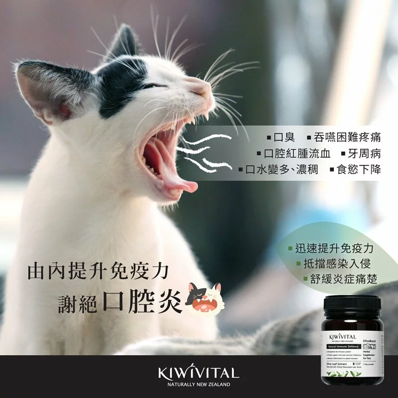 Kiwivital OliveBoost 80g 寵物專用橄欖葉草療配方