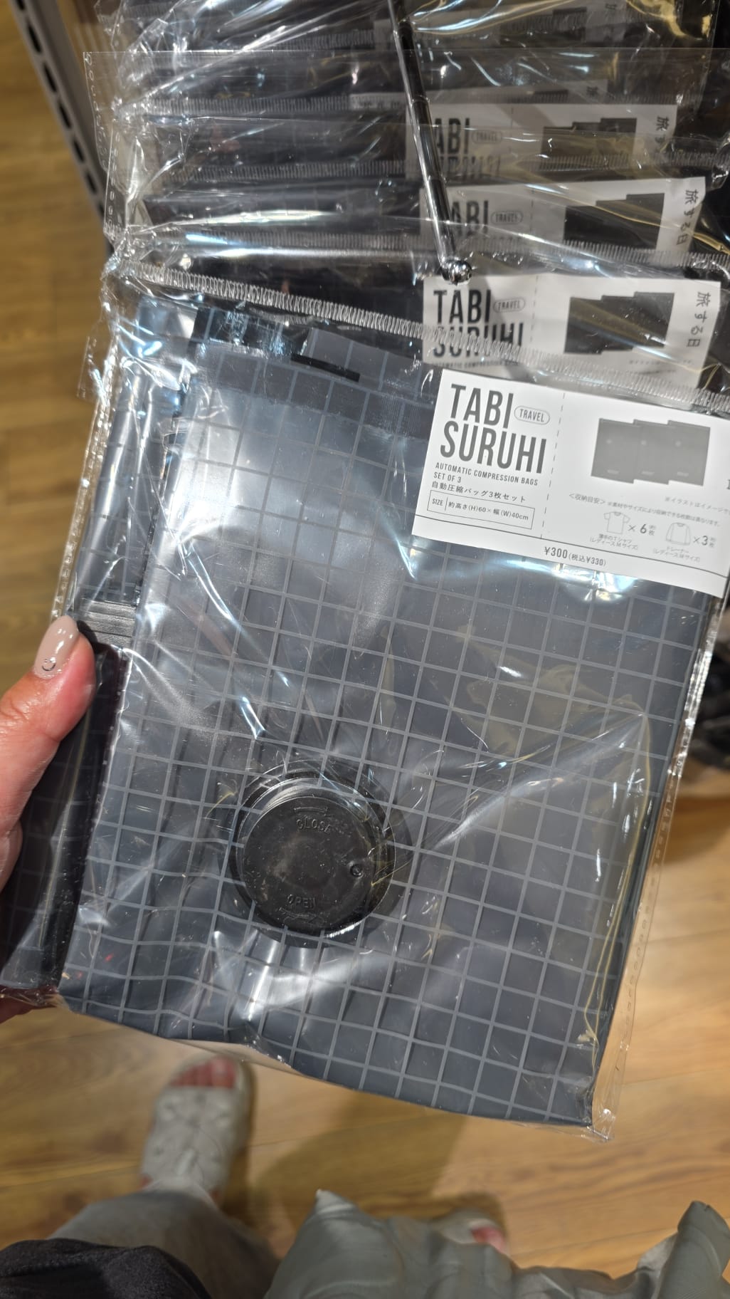 3 coins automatic compression bags set of 3