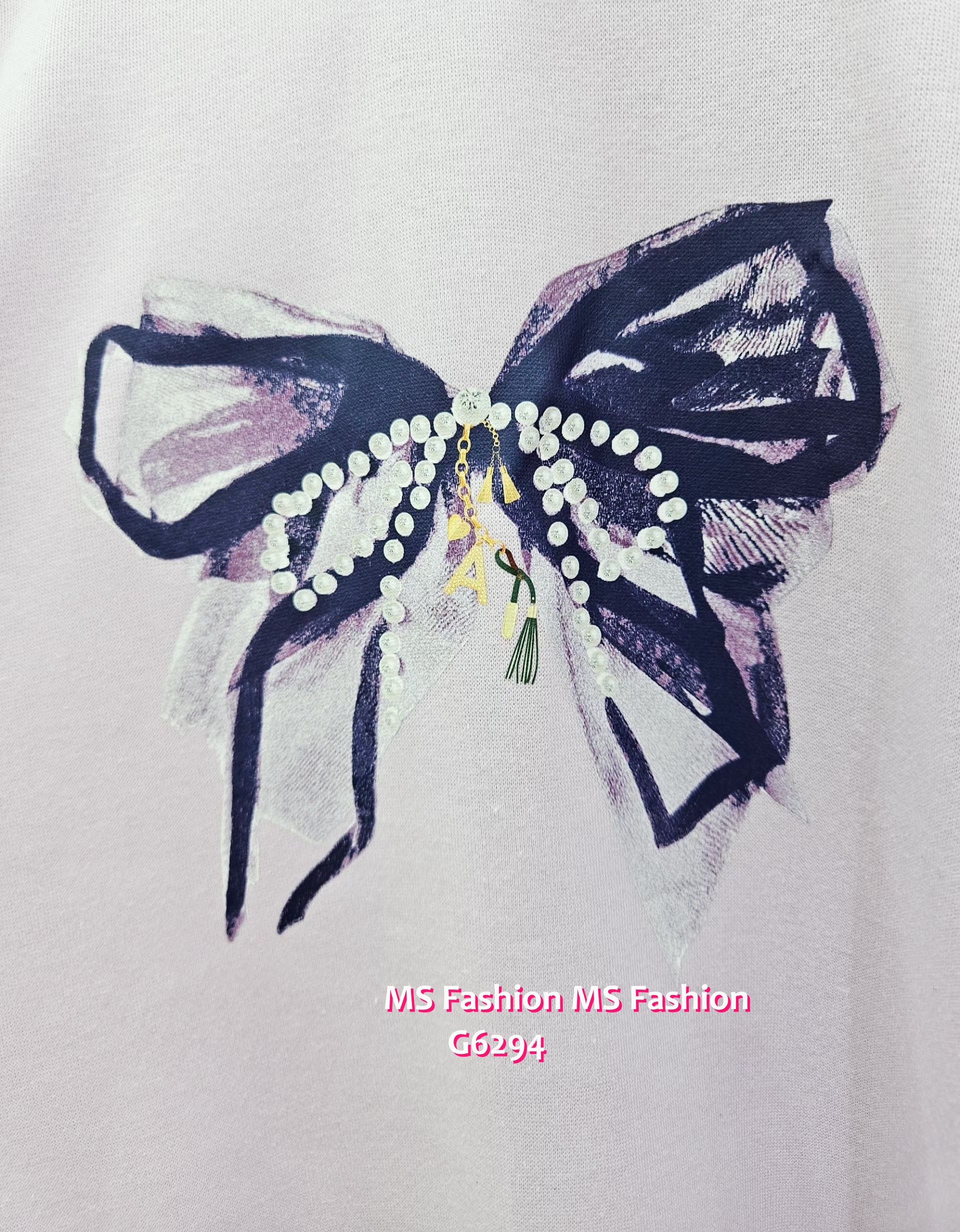 G6294 韓國🇰🇷蝴蝶print lace腳top