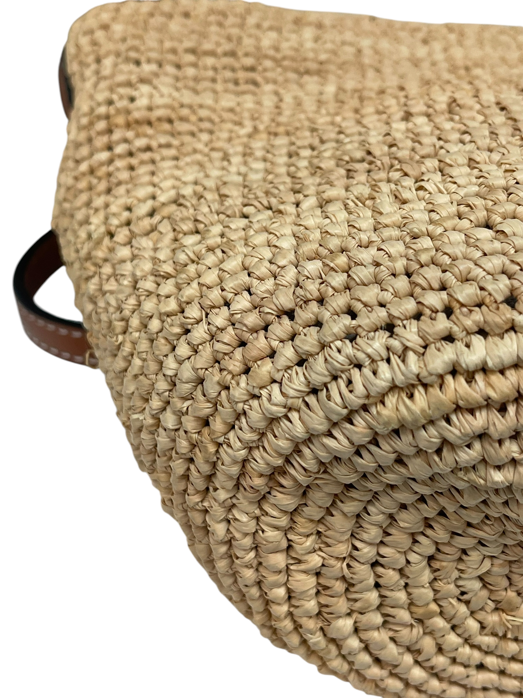 Pre-Owned LOEWE Paula's Ibiza Slit Raffia And Leather Tote Bag / Product Code: 26050221