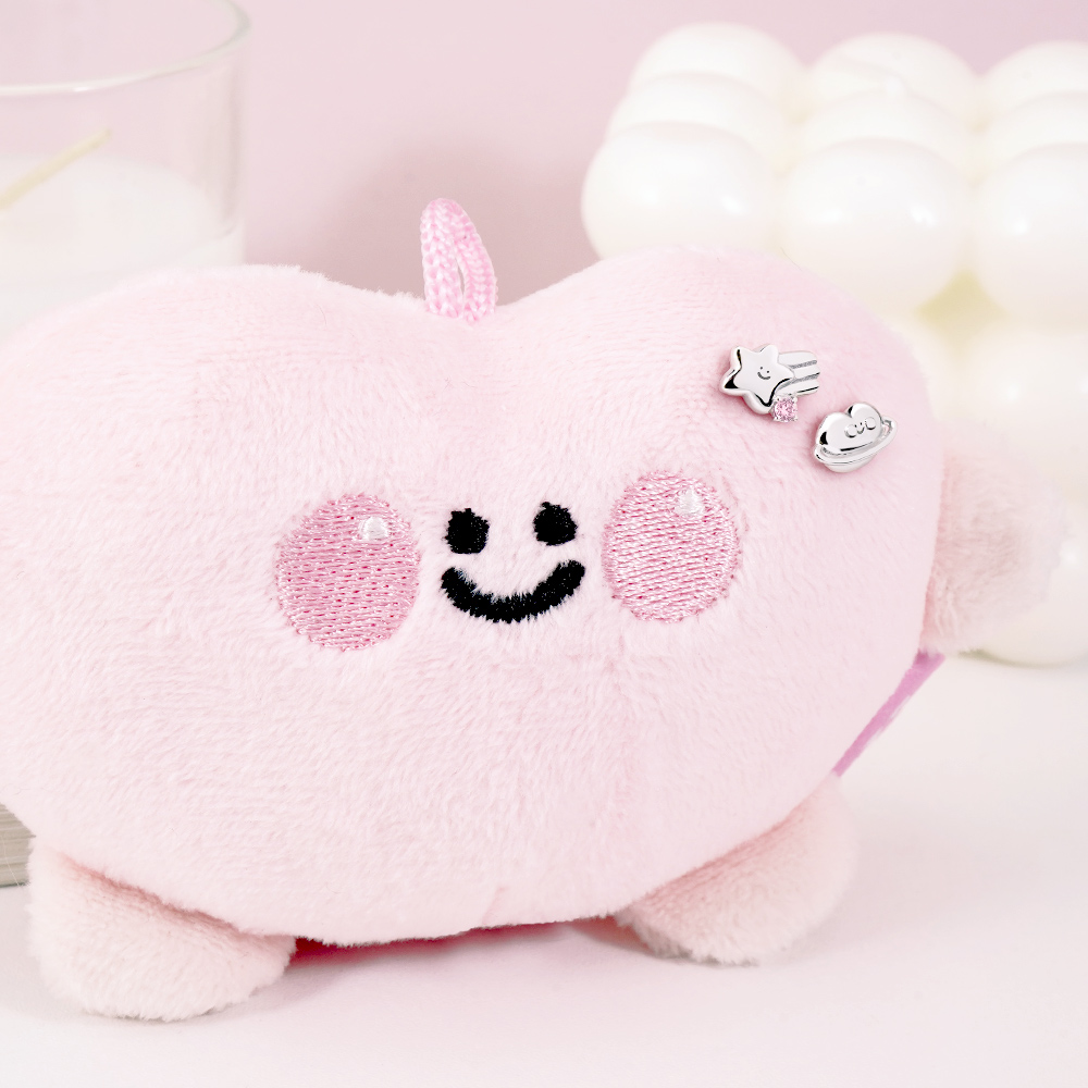 📦訂購 台灣限定 STORY 故事銀飾 Little Heart經典系列 小心臟星球晶鑽純銀耳環