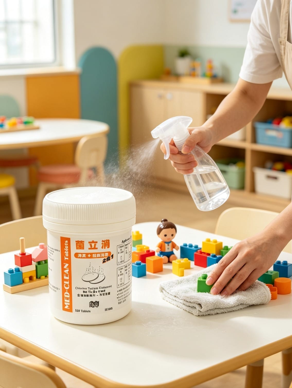菌立消 MED-CLEAN Tablets 清潔＋殺菌、消毒＝一站式氯片