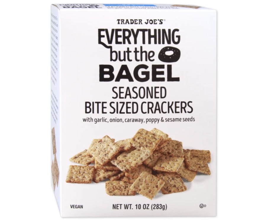 🇺🇸 Trader Joe's Everything but the Bagel Seasoned Bite Sized Crackers 283g  蒜香洋蔥芝麻味