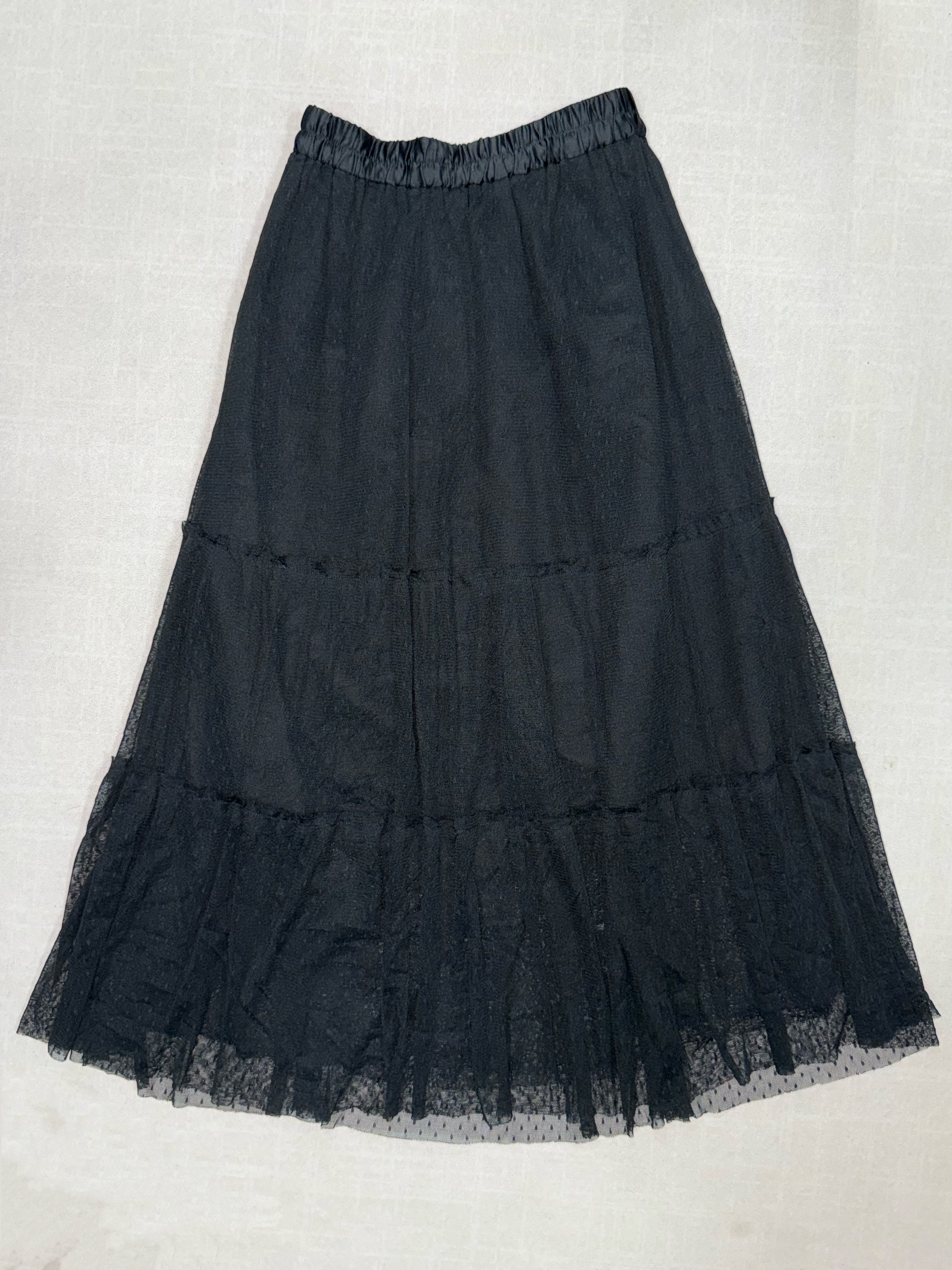 Classic Black Tulle Skirt