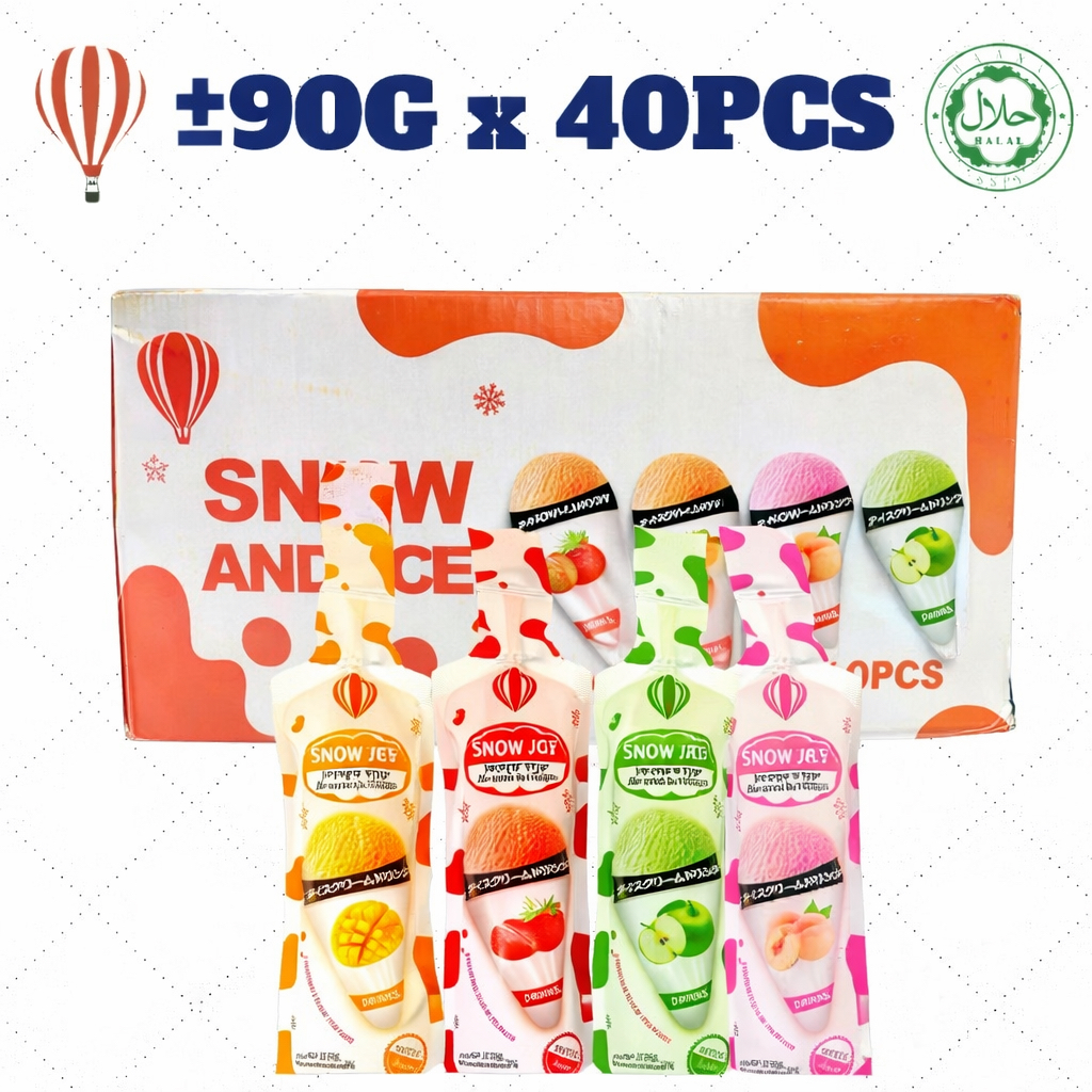 Seahorse Jelly Snow And Ice 40pcs [peach/ apple /strawberry/ mango]