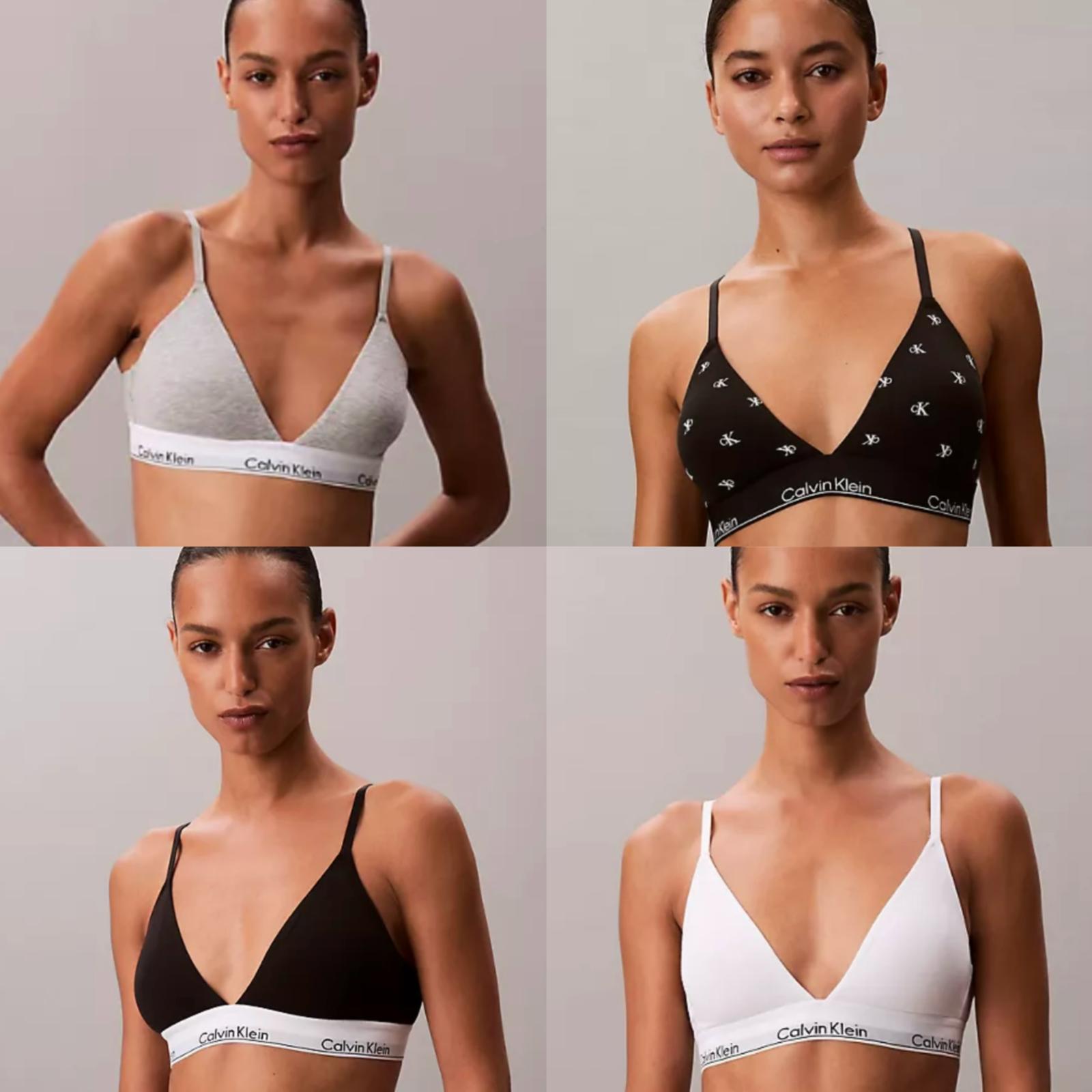預購-特價Ck icon Cotton Modal Lightly Lined Triangle bralette 限時特價