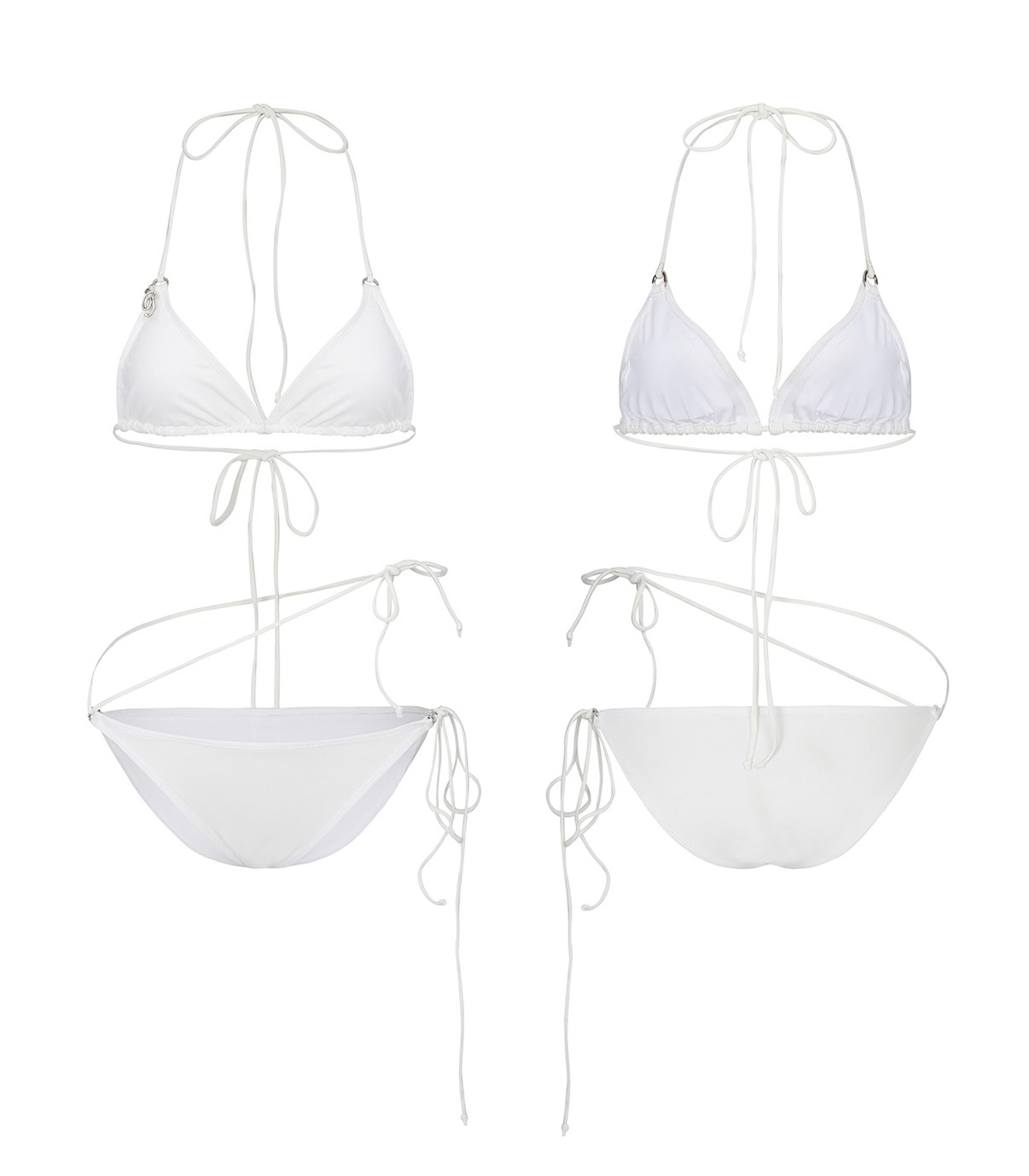 PAIN OR PLEASURE TINA STRING BIKINI SET white