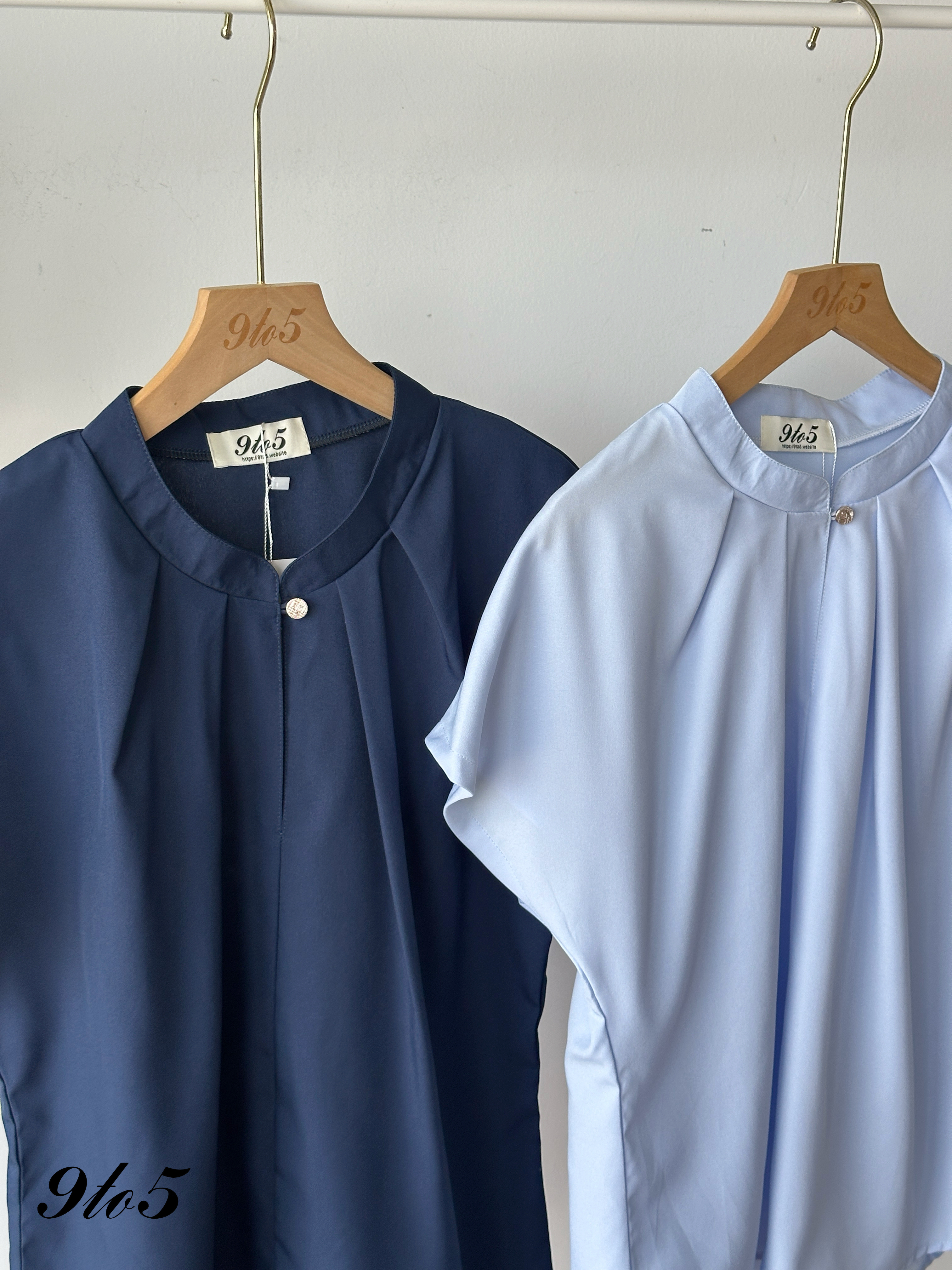 T4304 Mock Neck Ruched Shirt - 4 Colors 