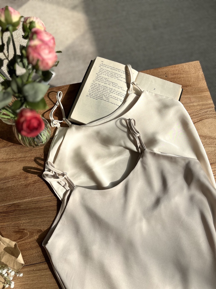 Satin Adjustable Cami (2colors)