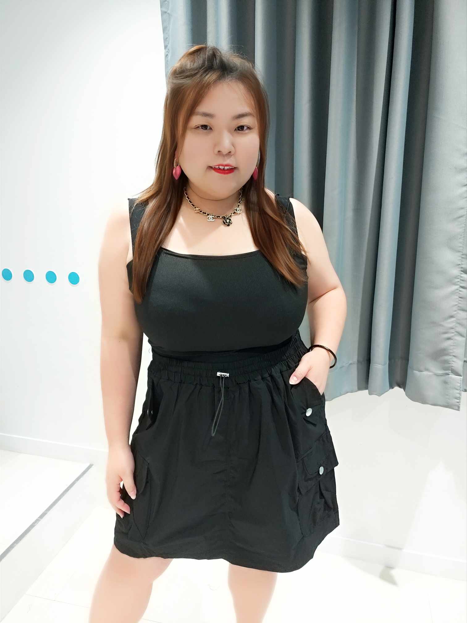 DSE02 绑带设计工装裤裙