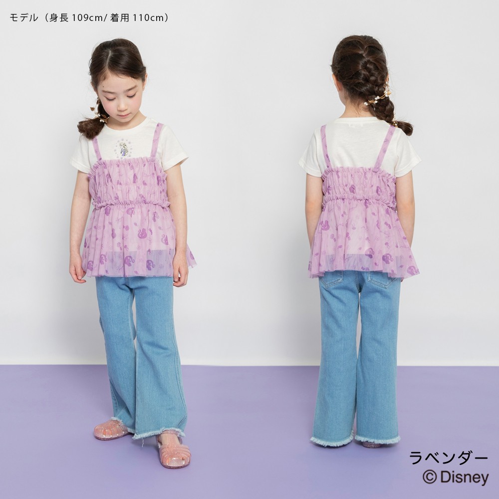 🆕【⭐訂購⭐】🌀 🇯🇵 日本直送 #Rapunzel / #Frozen 薄紗吊帶背心+短袖Tee套裝［2款選］🌀 [ELDA-0180][260520]