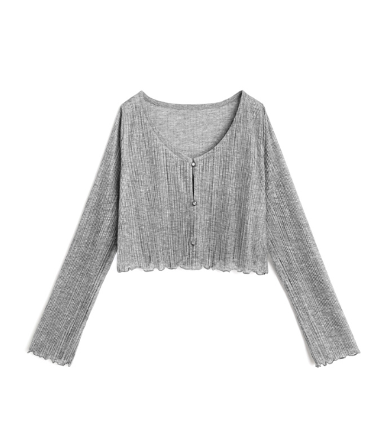 春天必備! 薄針織羅紋外套 [ru1192]