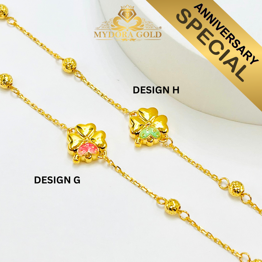 Anniversary Special: MYDORA Rantai Tangan Butterfly Series l EMAS 916/22K