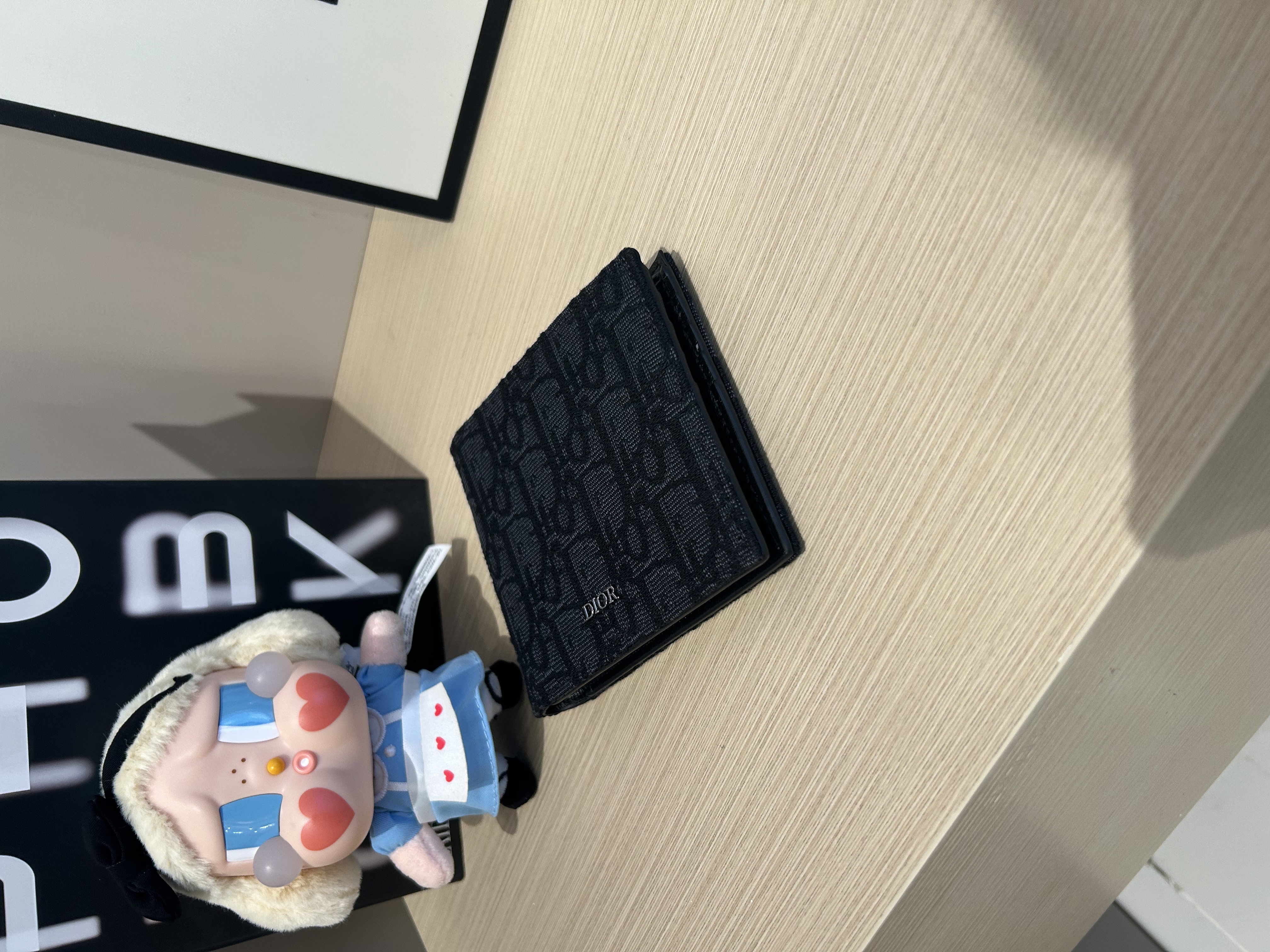 Dior Wallet 黑色 Dior Oblique 緹花銀包 100%Authentic, 99%New ✅Dust bag
