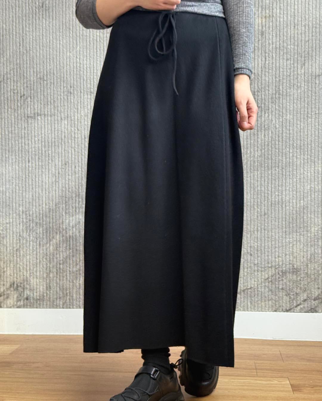 修hip針織束繩半腰裙