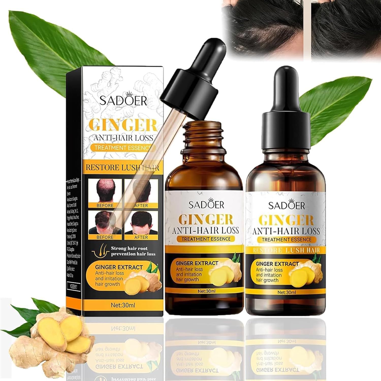 SADOER 品牌的生薑防脫髮護理精華