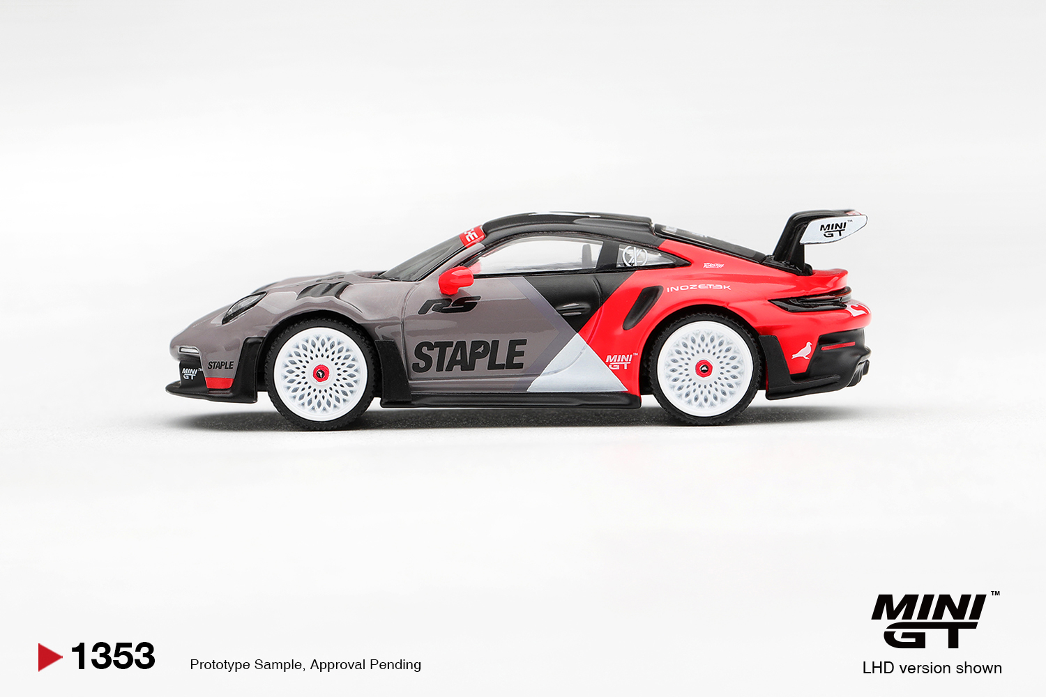 【預訂】 Pre Order MINI GT 1353 1/64 Porsche 911 GT3 RS STAPLE x INOZETEK｜ MINIGT Pre Order Price: HK$89