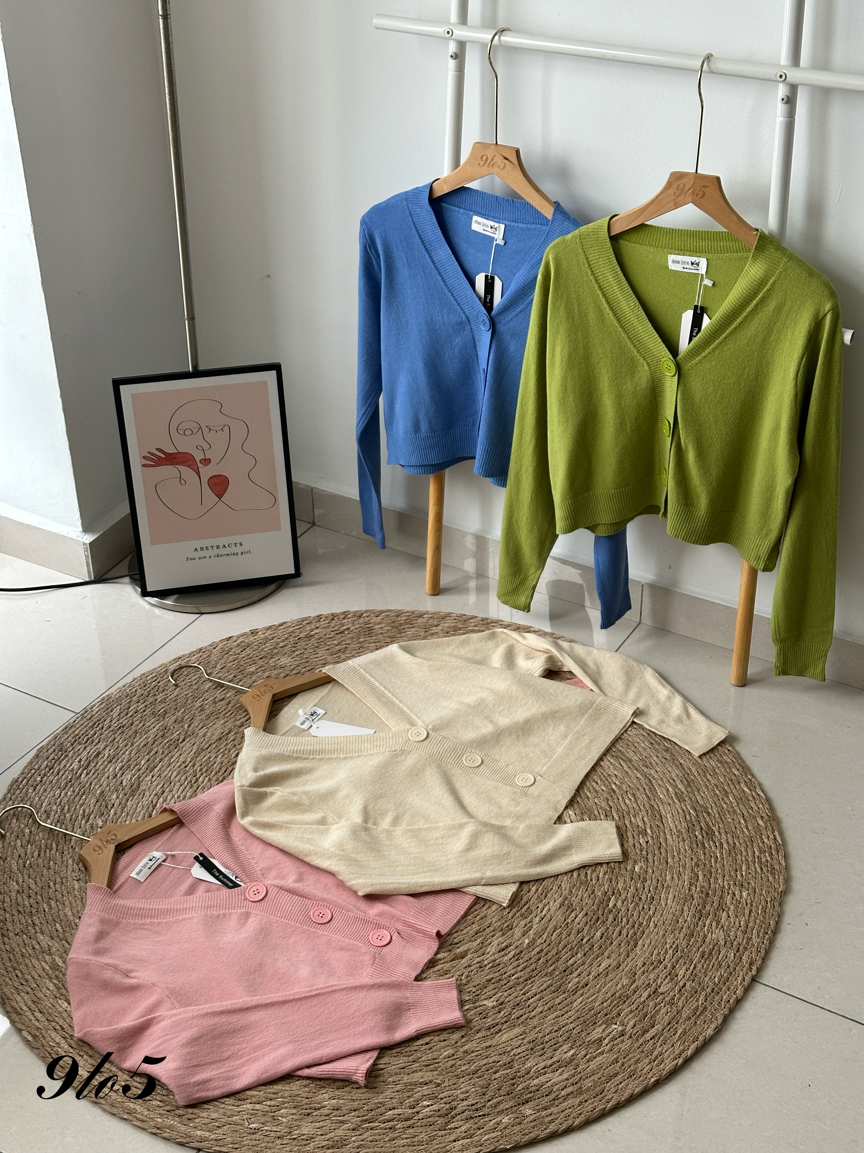 T4228 V Neck Knit Cardigan - 4 Colors 