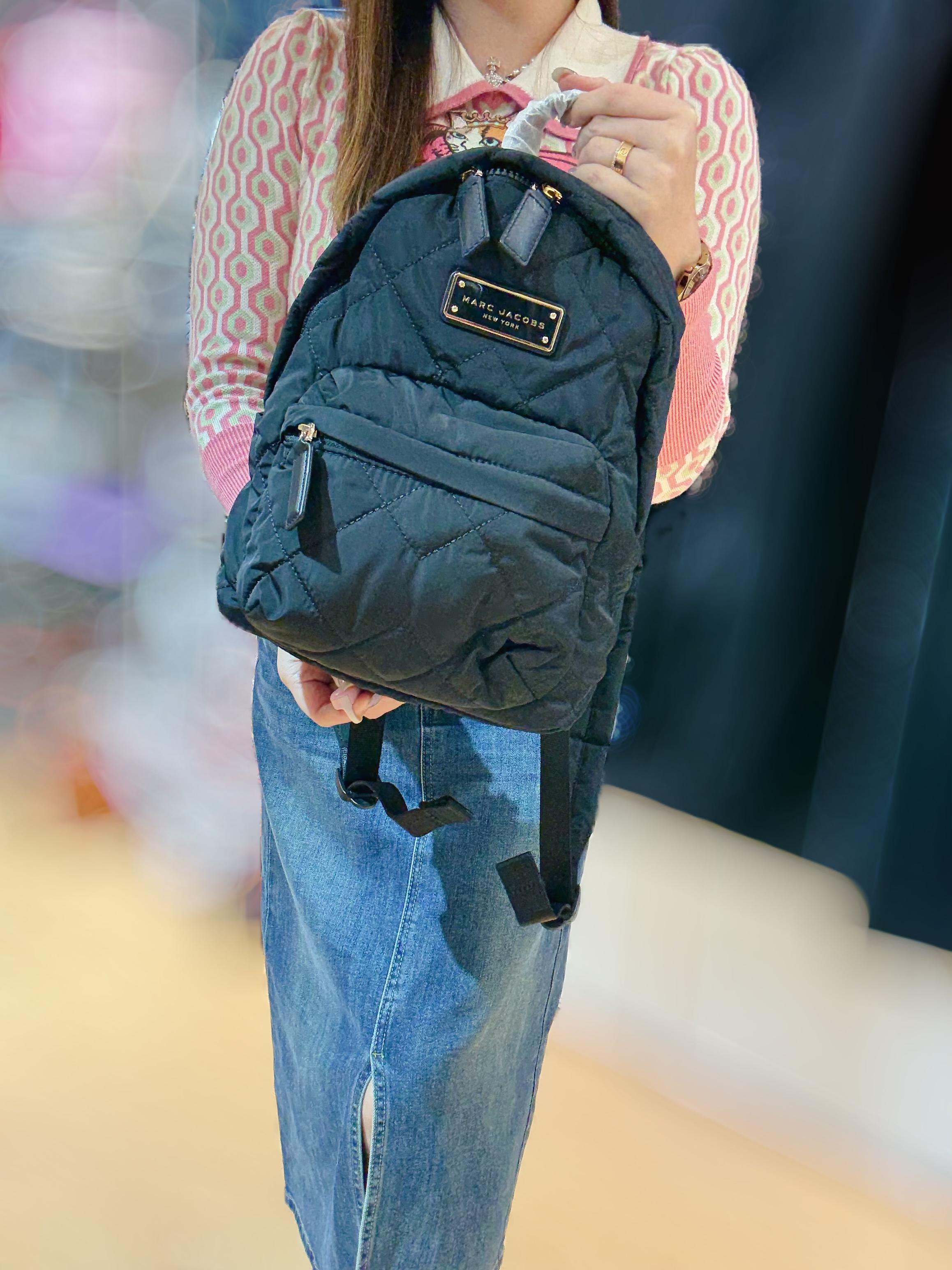 Marc Jacobs nylon quilted bp S blk