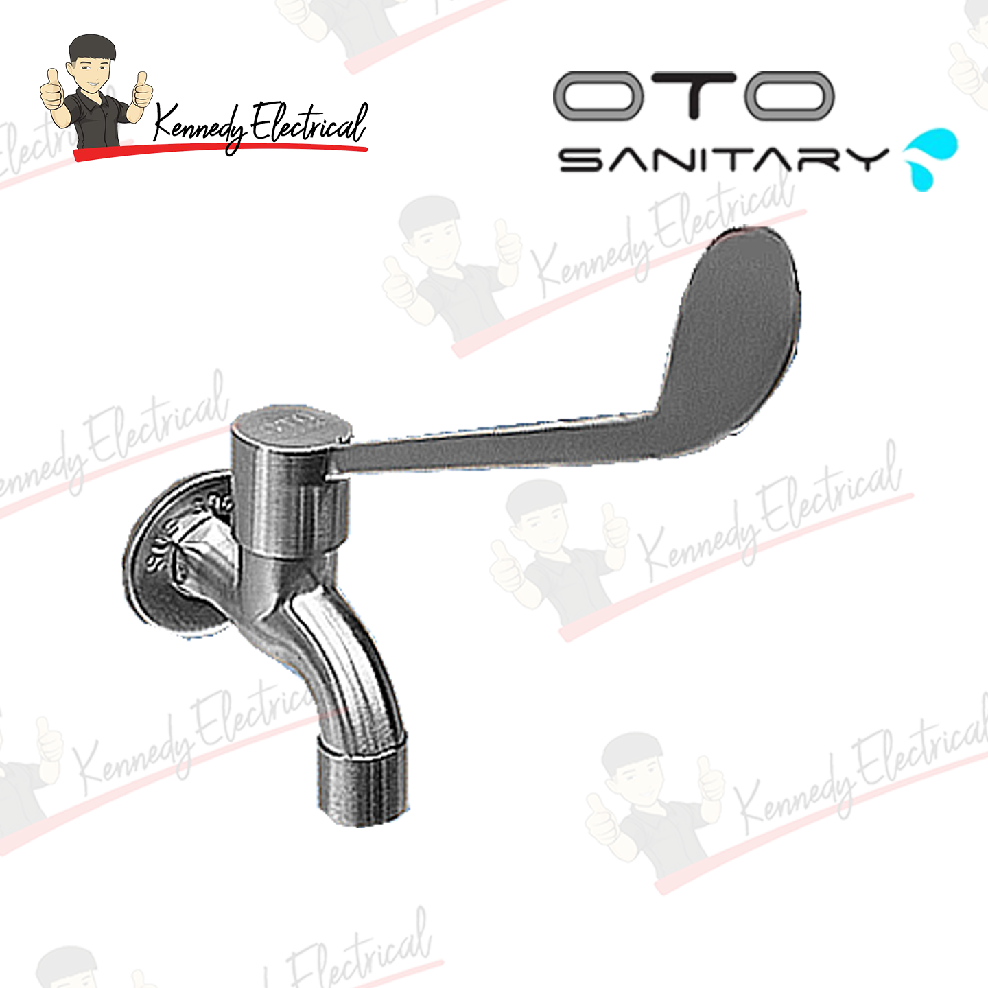 Otosani 304# Stainless Steel Elbow Line Bib Tap (966-38#) OTO966-38