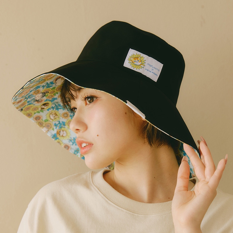 🌸 【預訂】mofusand×日比谷花壇 新品-雙面防uv漁夫帽